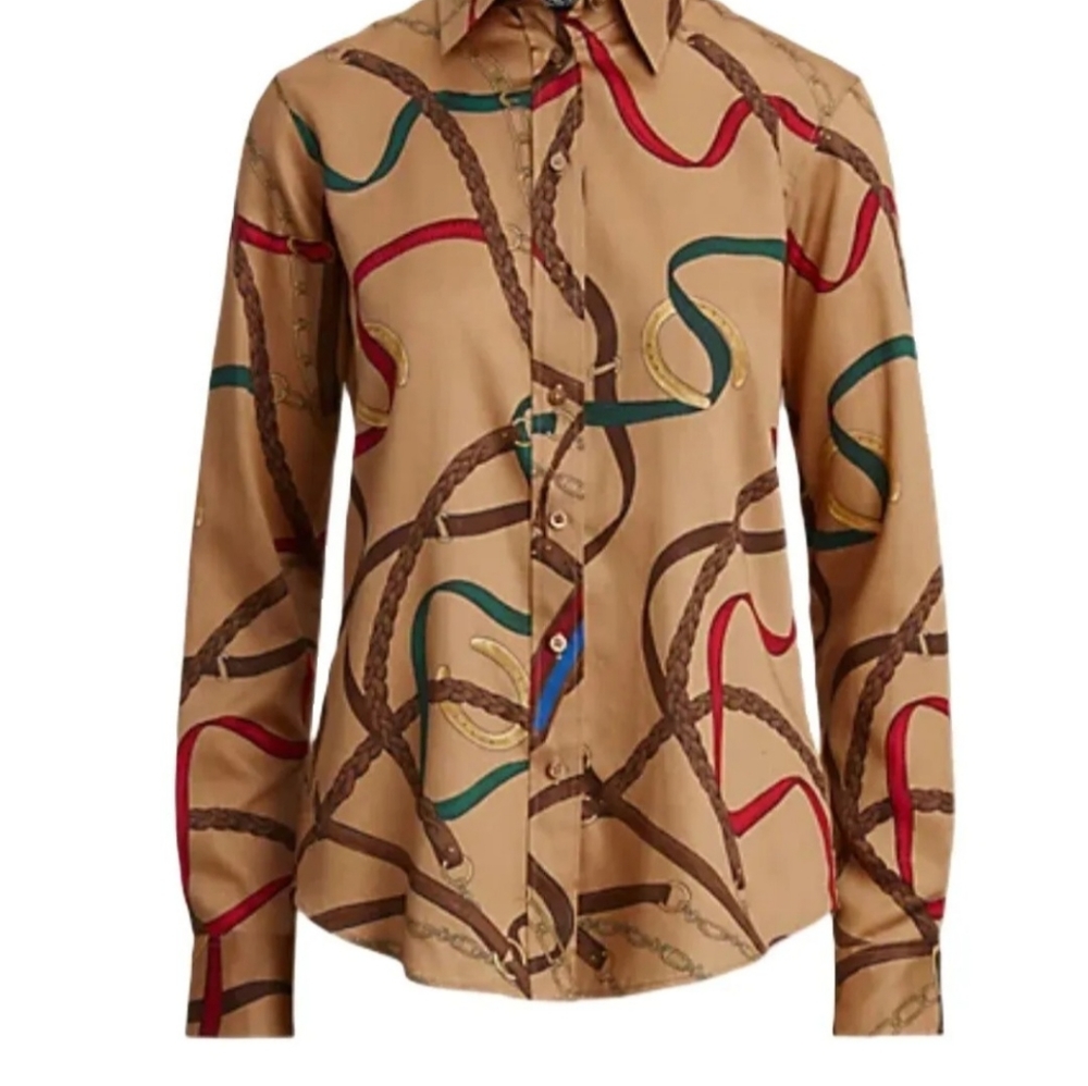 Ralph Lauren Collard Blouse (L)